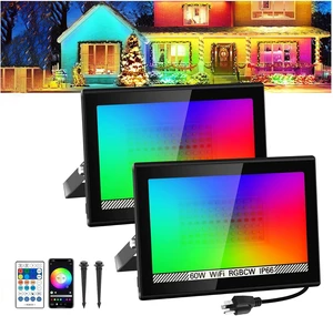 T-SUN LED Flood Lights Outdoor Halloween, 600W Equivalent Smart RGB Light T-SUN LED Flood Lights Outdoor Halloween, 600W Equivalent Smart RGB Light