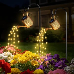 2Pack Solar Watering Can Lights, Solar Light Outdoor Decorative, Warm White 2Pack Solar Watering Can Lights, Solar Light Outdoor Decorative, Warm White