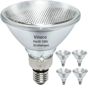 Vinaco PAR38 Halogen Flood Light Bulbs 80W 120V 2800K Warm White Vinaco PAR38 Halogen Flood Light Bulbs 80W 120V 2800K Warm White