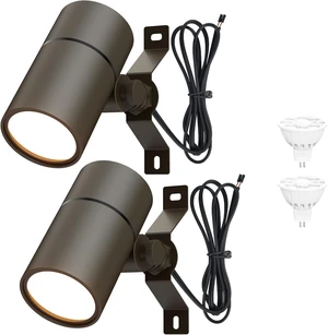 Low Voltage Landscape Down Lights, 12V 5W MR16, 2-Pack Low Voltage Landscape Down Lights, 12V 5W MR16, 2-Pack