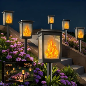 KYEKIO Large Size & Gen2 Flame Solar Torch Lights for Halloween Decorations KYEKIO Large Size & Gen2 Flame Solar Torch Lights for Halloween Decorations