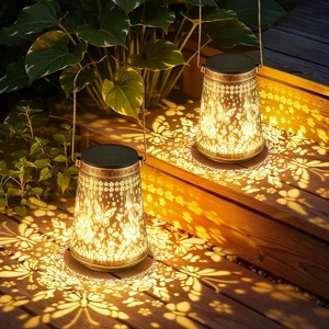 2 Pack Solar Lanterns Outdoor Waterproof, Birthday Gifts for Women Mom 2 Pack Solar Lanterns Outdoor Waterproof, Birthday Gifts for Women Mom