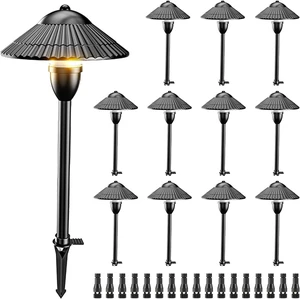 ZUCKEO Low Voltage Landscape Lighting LED Pathway Lights, 5W Landscape Path Lights 3000K Warm White 12-24V, Outdoor IP66 Ground Light for Garden, Walkway, Yard (12-Pack with Connector) ZUCKEO Low Voltage Landscape Lighting LED Pathway Lights, 5W Landscape Path Lights 3000K Warm White 12-24V, Outdoor IP66 Ground Light for Garden, Walkway, Yard (12-Pack with Connector)