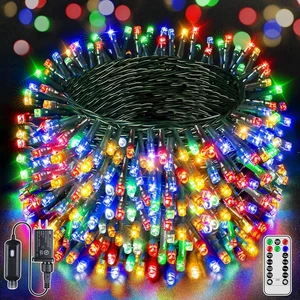 BrightChristmas 328 FT 1000 LED Christmas Lights, Waterproof Outdoor String Lights with Remote and Timer, Christmas Tree Lights with 8 Modes Dimmable, Fairy Lights for Holiday Decor (Multicolor) BrightChristmas 328 FT 1000 LED Christmas Lights, Waterproof Outdoor String Lights with Remote and Timer, Christmas Tree Lights with 8 Modes Dimmable, Fairy Lights for Holiday Decor (Multicolor)
