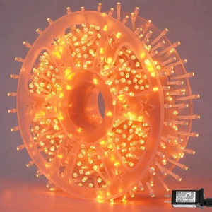 QITONG Halloween String Lights,1000 LED 328ft Orange