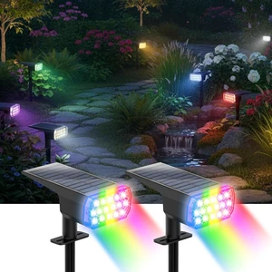 Solar Lights Outdoor Waterproof, LED Solar Spot Lights Outdoor Solar Lights Outdoor Waterproof, LED Solar Spot Lights Outdoor
