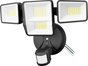 70W 7000LM Security Lights Outdoor, 4-Head LED Motion Sensor Light, Hardwired Dusk to Dawn Flood Light, 6500K Daylight, IP65 Waterproof, 3 Modes for Yard Garage Porch (1) 70W 7000LM Security Lights Outdoor, 4-Head LED Motion Sensor Light, Hardwired Dusk to Dawn Flood Light, 6500K Daylight, IP65 Waterproof, 3 Modes for Yard Garage Porch (1)
