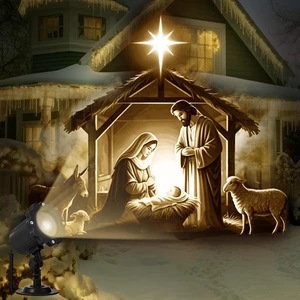 Treela Nativity Scene Projector Light Outdoor Christmas Decoration Treela Nativity Scene Projector Light Outdoor Christmas Decoration