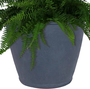 Sunnydaze Anjelica 24'' Large Plastic Planter Pot for Plants, Slate Sunnydaze Anjelica 24'' Large Plastic Planter Pot for Plants, Slate
