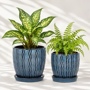 Ceramic Plant Pots, Modern Flower Pots, Small Plant Pots 4.5+5.5inch Ceramic Plant Pots, Modern Flower Pots, Small Plant Pots 4.5+5.5inch