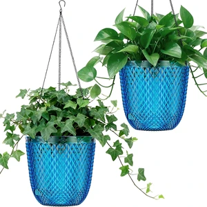 QCQHDU Hanging Planters for Indoor Plants, 2-Pack, 7.2 Inch, Klein Blue QCQHDU Hanging Planters for Indoor Plants, 2-Pack, 7.2 Inch, Klein Blue