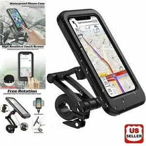 Motorcycle Bike Handlebar Phone Mount Holder Waterproof Case for iPhone Samsung Motorcycle Bike Handlebar Phone Mount Holder Waterproof Case for iPhone Samsung