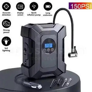 12V Car Air Tire Pump Inflator Portable Compressor Digital Electric Auto 150PSI 12V Car Air Tire Pump Inflator Portable Compressor Digital Electric Auto 150PSI