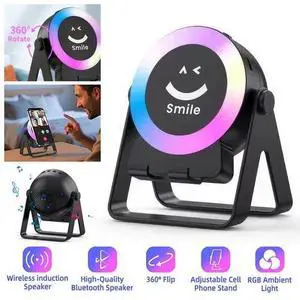 Wireless Induction Speaker 5-in-1 Bluetooth Audio Speaker Amplifier Phone Stand Wireless Induction Speaker 5-in-1 Bluetooth Audio Speaker Amplifier Phone Stand