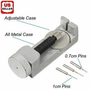Metal Adjustable Watch Band Strap Bracelet Link Pin Remover Repair Tool Kit Set2 Metal Adjustable Watch Band Strap Bracelet Link Pin Remover Repair Tool Kit Set2