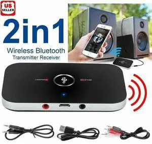 Bluetooth V4 Transmitter & Receiver Wireless A2DP Audio 3.5mm Aux Adapter Hub A6 Bluetooth V4 Transmitter & Receiver Wireless A2DP Audio 3.5mm Aux Adapter Hub A6
