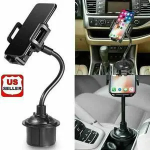 New Universal Car Mount Adjustable Gooseneck Cup Holder Cradle for Cell Phone US New Universal Car Mount Adjustable Gooseneck Cup Holder Cradle for Cell Phone US