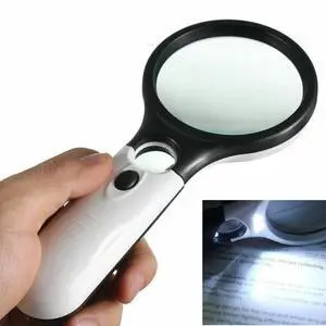 3 LED Light 45X Handheld Magnifier Reading Magnifying Glass Lens Jewelry Loupe 3 LED Light 45X Handheld Magnifier Reading Magnifying Glass Lens Jewelry Loupe