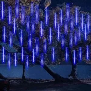 LED Meteor Shower Solar Lights Outdoor 30cm 10Tubes 360LEDs Falling String Light LED Meteor Shower Solar Lights Outdoor 30cm 10Tubes 360LEDs Falling String Light