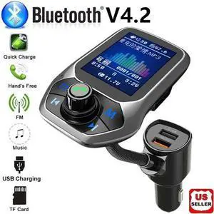 Bluetooth Car FM Transmitter MP3 Player Hands free Radio Adapter Kit USB Charger Bluetooth Car FM Transmitter MP3 Player Hands free Radio Adapter Kit USB Charger