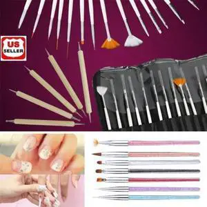 27 pcs Nail Art Gel Design Pen Painting Polish Brush Dotting Drawing Tools Set 27 pcs Nail Art Gel Design Pen Painting Polish Brush Dotting Drawing Tools Set