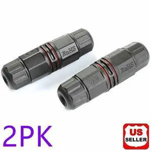 2PK Junction Box Waterproof IP68 Electric Cable Wire Plug Connector Protection 2PK Junction Box Waterproof IP68 Electric Cable Wire Plug Connector Protection