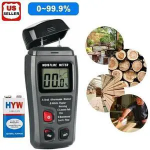 Digital LCD Wood Moisture Meter Detector Tester Humidity 0-99.9% Hygrometer Test Digital LCD Wood Moisture Meter Detector Tester Humidity 0-99.9% Hygrometer Test