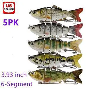 5PCS Lifelike Eyes 6 Segment Bionic Bait Treble Hooks Crucian Carp Fishing Lure 5PCS Lifelike Eyes 6 Segment Bionic Bait Treble Hooks Crucian Carp Fishing Lure