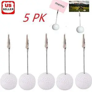 Golf Ball Shaped Table Number Holder Name Place Card Memo Clip Holder Golf Stand Golf Ball Shaped Table Number Holder Name Place Card Memo Clip Holder Golf Stand