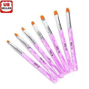 7Pcs Acrylic Nail Art Pen Tips UV Builder Gel Painting Brush Manicure Set Hot US 7Pcs Acrylic Nail Art Pen Tips UV Builder Gel Painting Brush Manicure Set Hot US