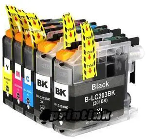 5pk Ink set for Lc203 Brother Lc203xl mfc J480dw J460dw J485dw J680dw Lc201 5pk Ink set for Lc203 Brother Lc203xl mfc J480dw J460dw J485dw J680dw Lc201