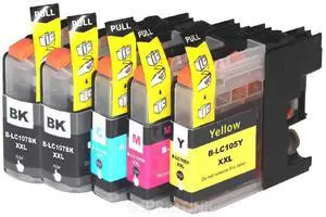 5 Pack LC103XL LC-103 HY Ink Fits Brother MFC-J450DW MFC-J470DW MFC-J475DW 5 Pack LC103XL LC-103 HY Ink Fits Brother MFC-J450DW MFC-J470DW MFC-J475DW