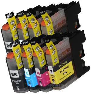 Set 8 Pk LC107 BK LC105 XXL Ink Cartridge For Bro. MFC-J4710DW with CHIP Set 8 Pk LC107 BK LC105 XXL Ink Cartridge For Bro. MFC-J4710DW with CHIP