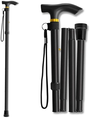 Walking Cane, Folding Cane for Man & Women, Portable Lightweight | 11", Black Walking Cane, Folding Cane for Man & Women, Portable Lightweight | 11", Black
