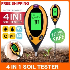 4 in 1 PH Tester Soil Water Moisture Light Test Meter for Garden Plant Seeding 4 in 1 PH Tester Soil Water Moisture Light Test Meter for Garden Plant Seeding