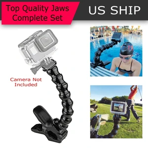 Gopro Camera Accessories Jaws Gooseneck Flex Clamp Mount AND Adjustable Neck Gopro Camera Accessories Jaws Gooseneck Flex Clamp Mount AND Adjustable Neck