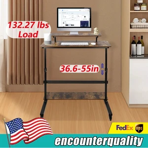 Height Adjustable Computer Laptop Desk Rolling Standing Table for Sofa Bedside Height Adjustable Computer Laptop Desk Rolling Standing Table for Sofa Bedside