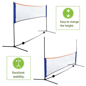 10ft Badminton Volleyball Tennis Net Set with Stand/ Carry Bag Height Adjustable 10ft Badminton Volleyball Tennis Net Set with Stand/ Carry Bag Height Adjustable