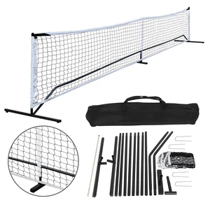 Portable 22FT Pickleball Tennis Net For Outdoor Nylon Sports W/Carry Bag Metal Portable 22FT Pickleball Tennis Net For Outdoor Nylon Sports W/Carry Bag Metal