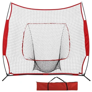 7x7Ft Baseball Softball Practice Batting Training Net w/Carry Bag Strike Zone 7x7Ft Baseball Softball Practice Batting Training Net w/Carry Bag Strike Zone