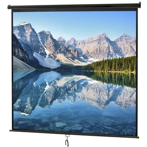 120" 1:1HD Diagonal Dimension Pull Down Projection Screen HD Movie Theater Black 120" 1:1HD Diagonal Dimension Pull Down Projection Screen HD Movie Theater Black