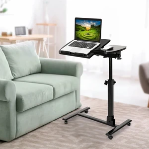 Angle Height Adjustable Rolling Laptop Desk Notebook Table Stand W/ Casters Angle Height Adjustable Rolling Laptop Desk Notebook Table Stand W/ Casters