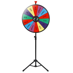 24" Prize Wheel Dry Erase Board W/Adjustable Tripod Stand Carnival Spinnig Game 24" Prize Wheel Dry Erase Board W/Adjustable Tripod Stand Carnival Spinnig Game