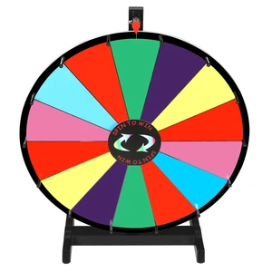 24" Tabletop Spinning Prize Wheel 14 Slots w/DryErasable Trade Show Carnival 24" Tabletop Spinning Prize Wheel 14 Slots w/DryErasable Trade Show Carnival