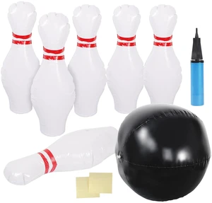 Inflatable Bowling Set for Kids Adults one Ball with Six Pin Outdoor Indoor Inflatable Bowling Set for Kids Adults one Ball with Six Pin Outdoor Indoor
