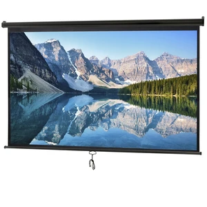 16:9 HD Projection Projector Screen Manual Pull Down for Home Movie Theate 100'' 16:9 HD Projection Projector Screen Manual Pull Down for Home Movie Theate 100''