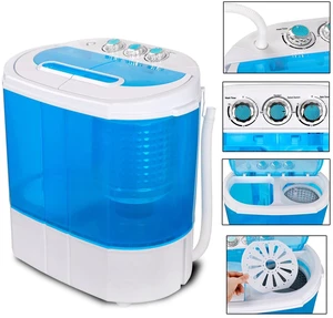 Mini Portable 9lbs Washing Machine Compact RV Dorm Laundry Washer Spin Dryer Mini Portable 9lbs Washing Machine Compact RV Dorm Laundry Washer Spin Dryer