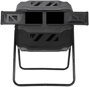 Large Composting Tumbler 43 Gallon Outdoor Gardening Large Compost Bin with Door Large Composting Tumbler 43 Gallon Outdoor Gardening Large Compost Bin with Door