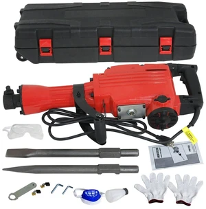 Electric Concrete Breaker 2 Chisel 2200W Demolition Jack Hammer 2 Punch Bit Set Electric Concrete Breaker 2 Chisel 2200W Demolition Jack Hammer 2 Punch Bit Set