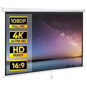 Outdoor Projector Screen Pull Down 80 Inch 16:9 HD Portable Projection Screen Outdoor Projector Screen Pull Down 80 Inch 16:9 HD Portable Projection Screen